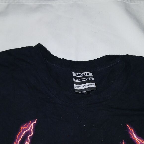 Broken Promises Black Graphic T-Shirt - Picture 6 of 8